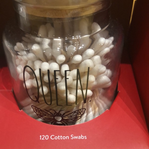 Rae Dunn COTTON BALLS & COTTON SWABS Gift boxed and ready to go! - Picture 3 of 5